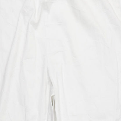 Simply Be Womens White  Denim Bootcut Jeans Size 34 L27 in