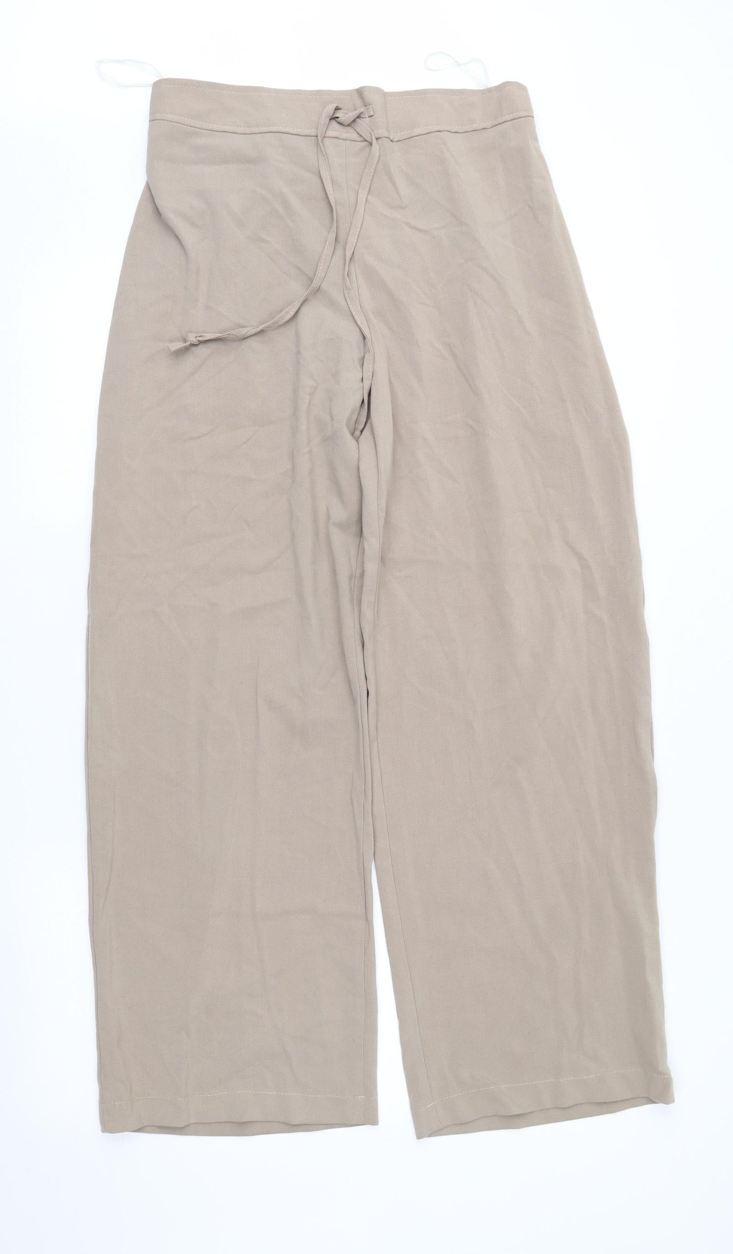 Womens UK Size L Preworn Regular Fit  Brown Trousers