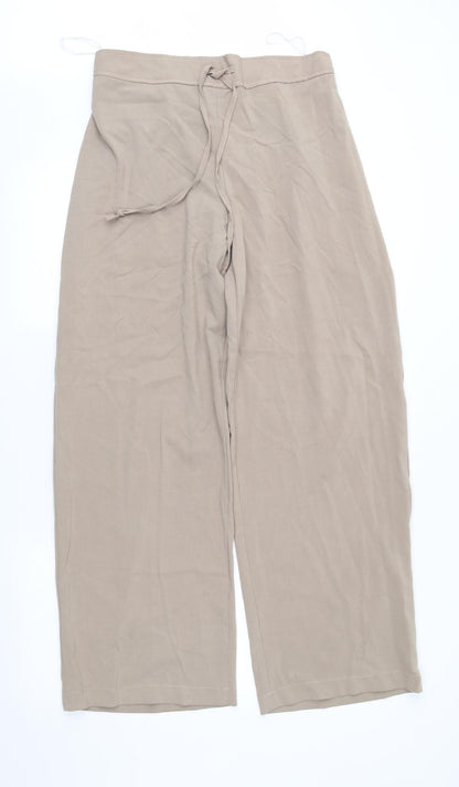 Womens UK Size L Preworn Regular Fit  Brown Trousers