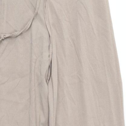 Womens UK Size L Preworn Regular Fit  Brown Trousers