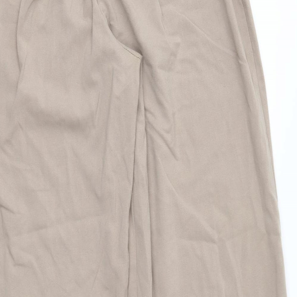 Womens UK Size L Preworn Regular Fit  Brown Trousers