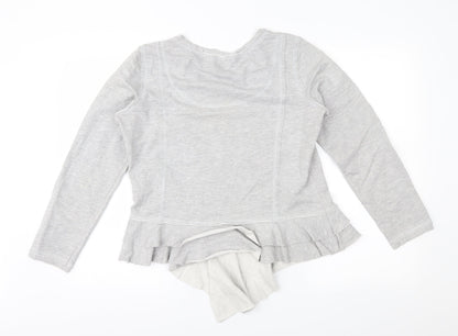 Womens UK Size 14 Per Una Grey Basic Blouse