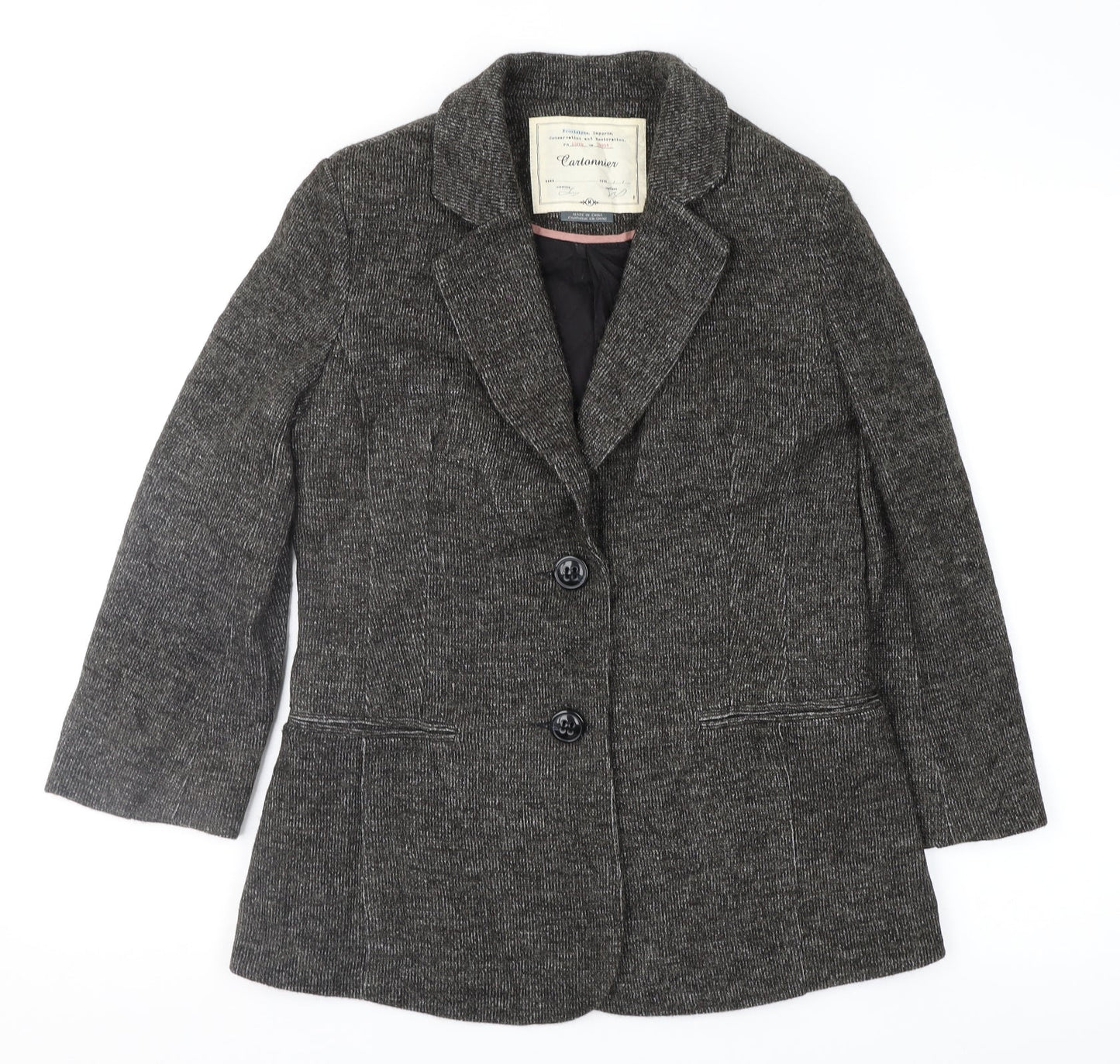 Cartonnier Womens Brown   Jacket Suit Jacket Size M
