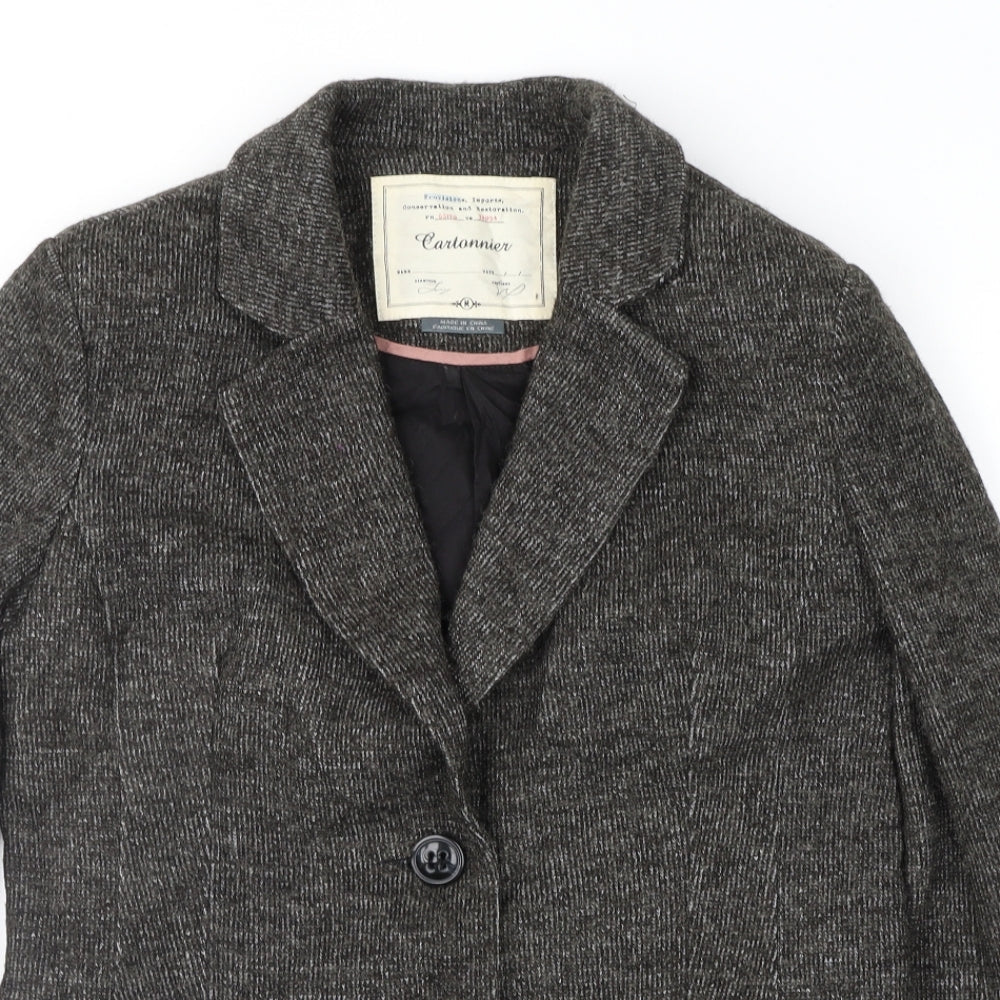 Cartonnier Womens Brown   Jacket Suit Jacket Size M