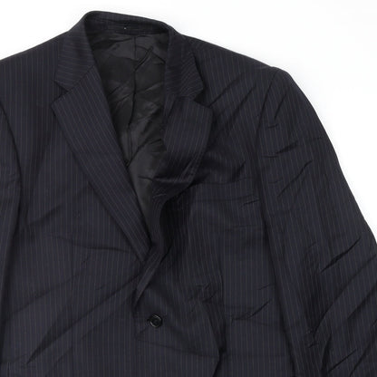 Mens UK Size 40 Terry de Havilland Regular Blue Suit Jacket