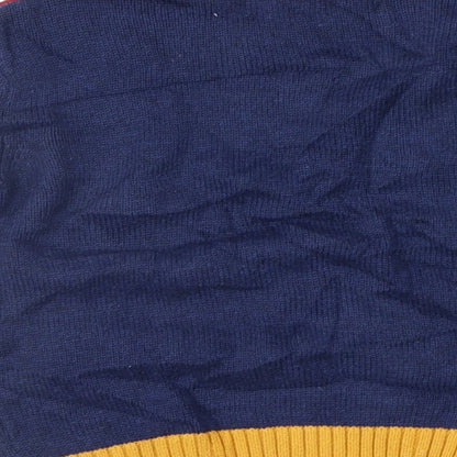 NEXT Boys Blue Colourblock  Pullover Jumper Size 12-18 Months