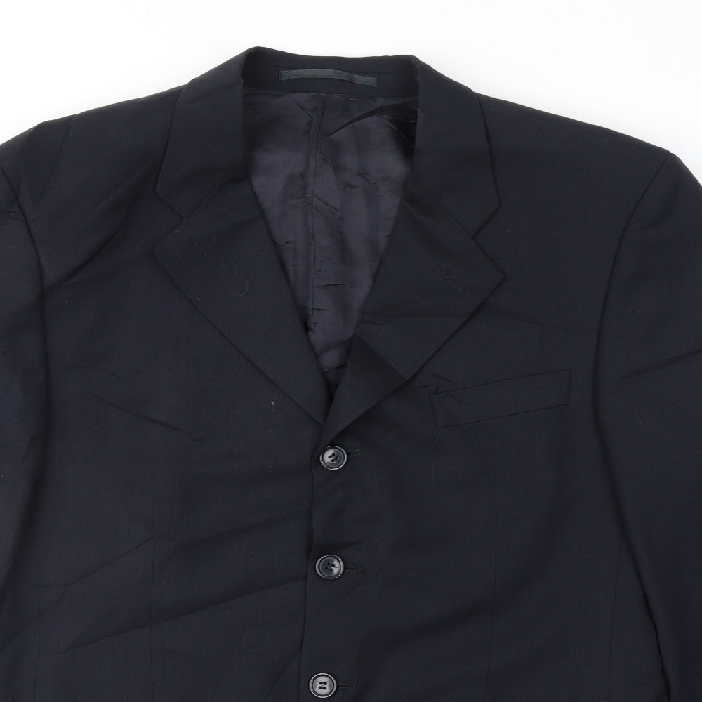 Mens UK Size 40 Harewood Regular Blue Suit Jacket