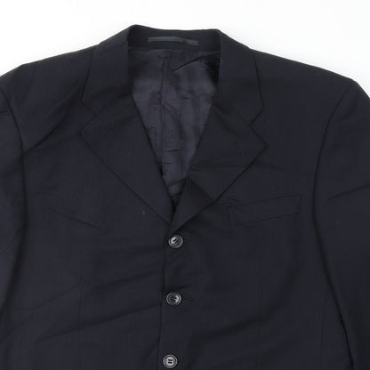 Mens UK Size 40 Harewood Regular Blue Suit Jacket