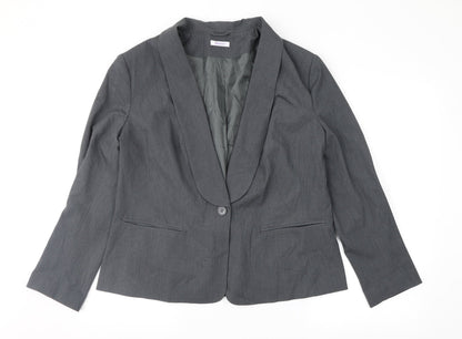 Damart Womens Grey   Jacket Suit Jacket Size 18