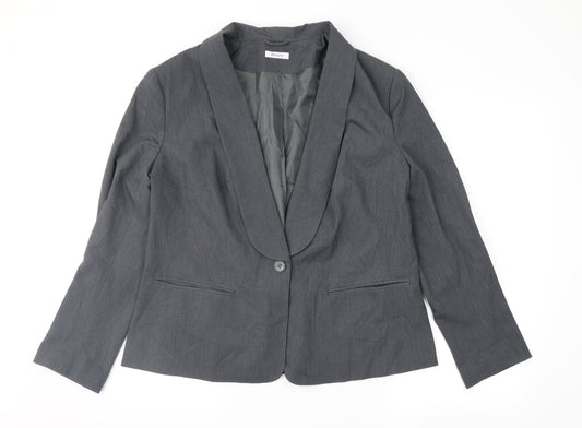 Damart Womens Grey   Jacket Suit Jacket Size 18