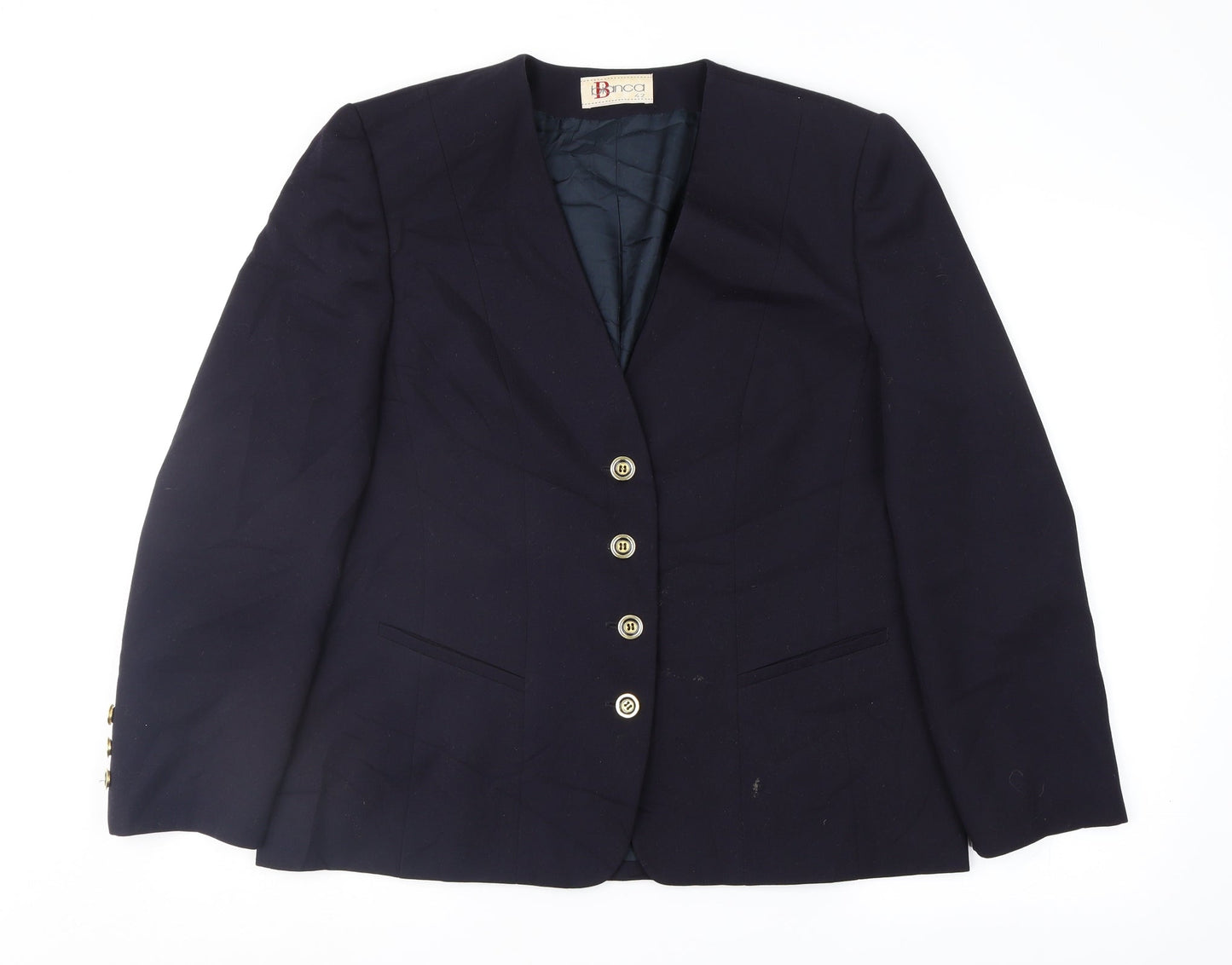Womens UK Size 14 Bianca Regular Blue Suit Jacket