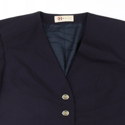 Womens UK Size 14 Bianca Regular Blue Suit Jacket