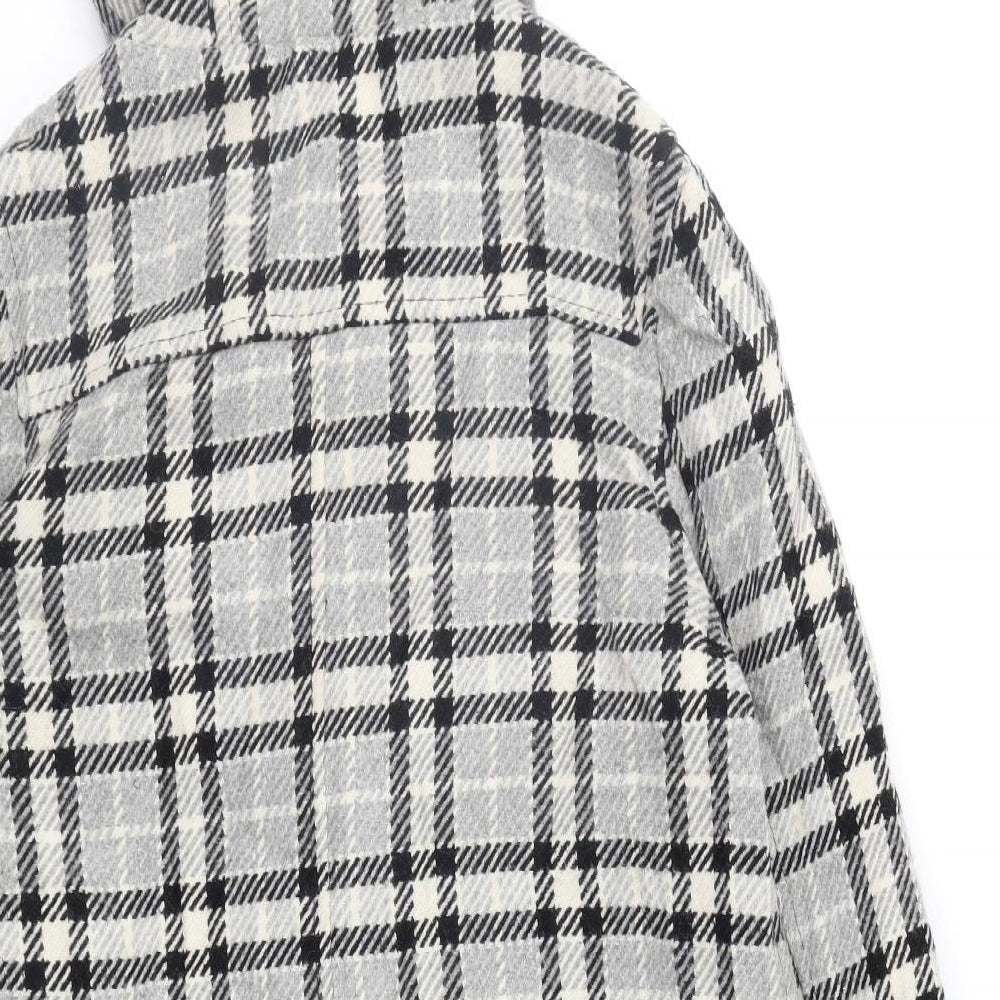 Womens UK Size 10 Atmosphere Grey Overcoat