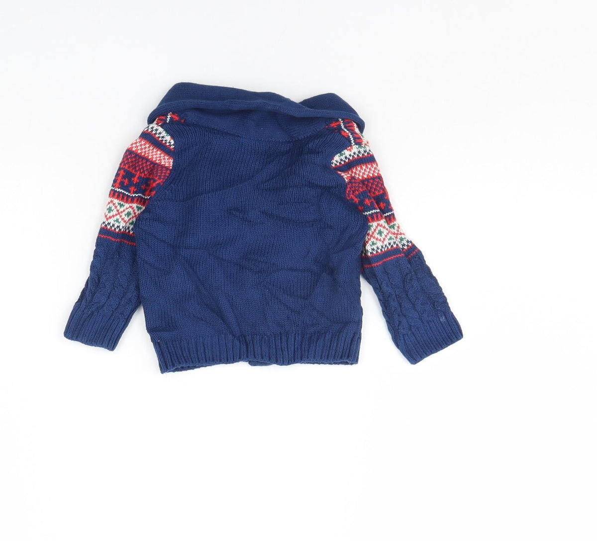 Back view of Tu Baby Blue Jacket, size 3-6, Months