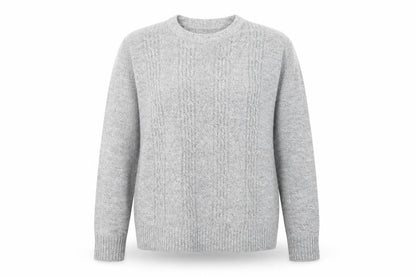 Womens UK Size S Pure & Natural Grey Pullover Jumper