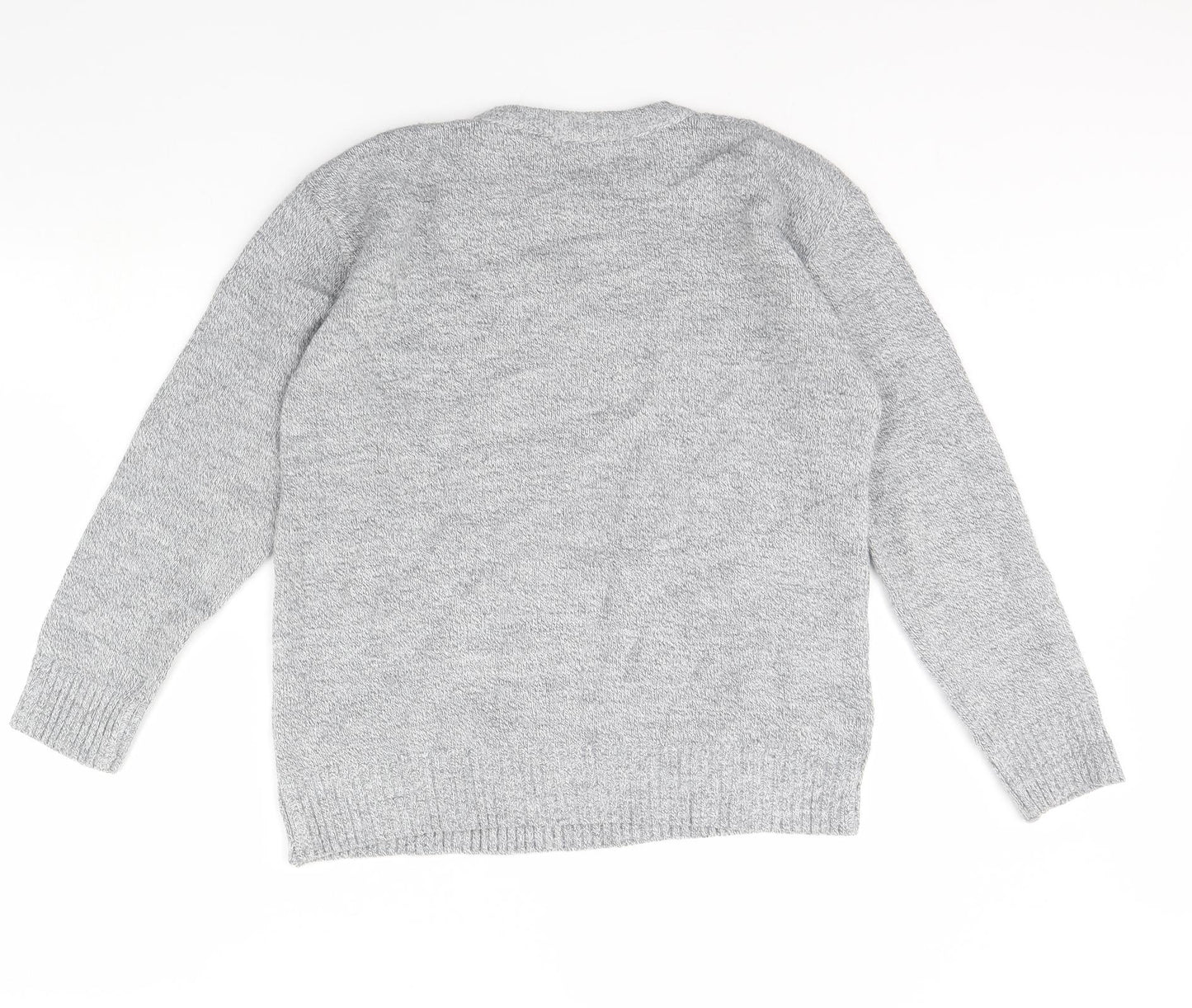 Womens UK Size S Pure & Natural Grey Pullover Jumper