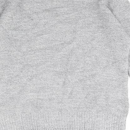Womens UK Size S Pure & Natural Grey Pullover Jumper