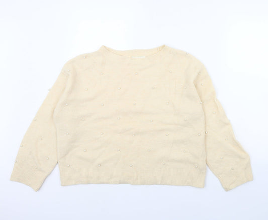 Womens UK Size S H&M Ivory Pullover Jumper