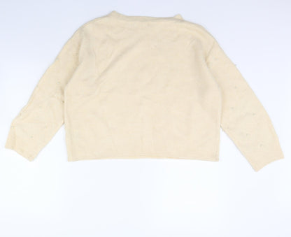 Womens UK Size S H&M Ivory Pullover Jumper