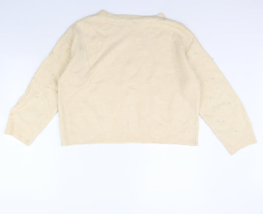 Womens UK Size S H&M Ivory Pullover Jumper