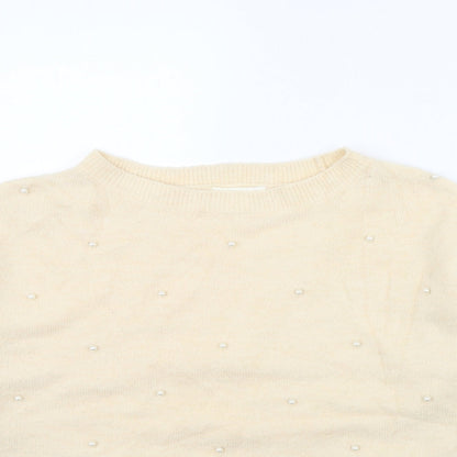 Womens UK Size S H&M Ivory Pullover Jumper