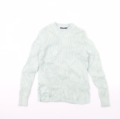 Womens UK Size 10 m&s Green Pullover Jumper