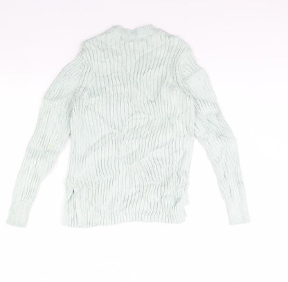 Womens UK Size 10 m&s Green Pullover Jumper
