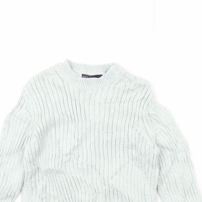 Womens UK Size 10 m&s Green Pullover Jumper