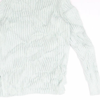Womens UK Size 10 m&s Green Pullover Jumper