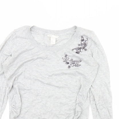 Womens UK Size M H&M Grey Pullover Jumper