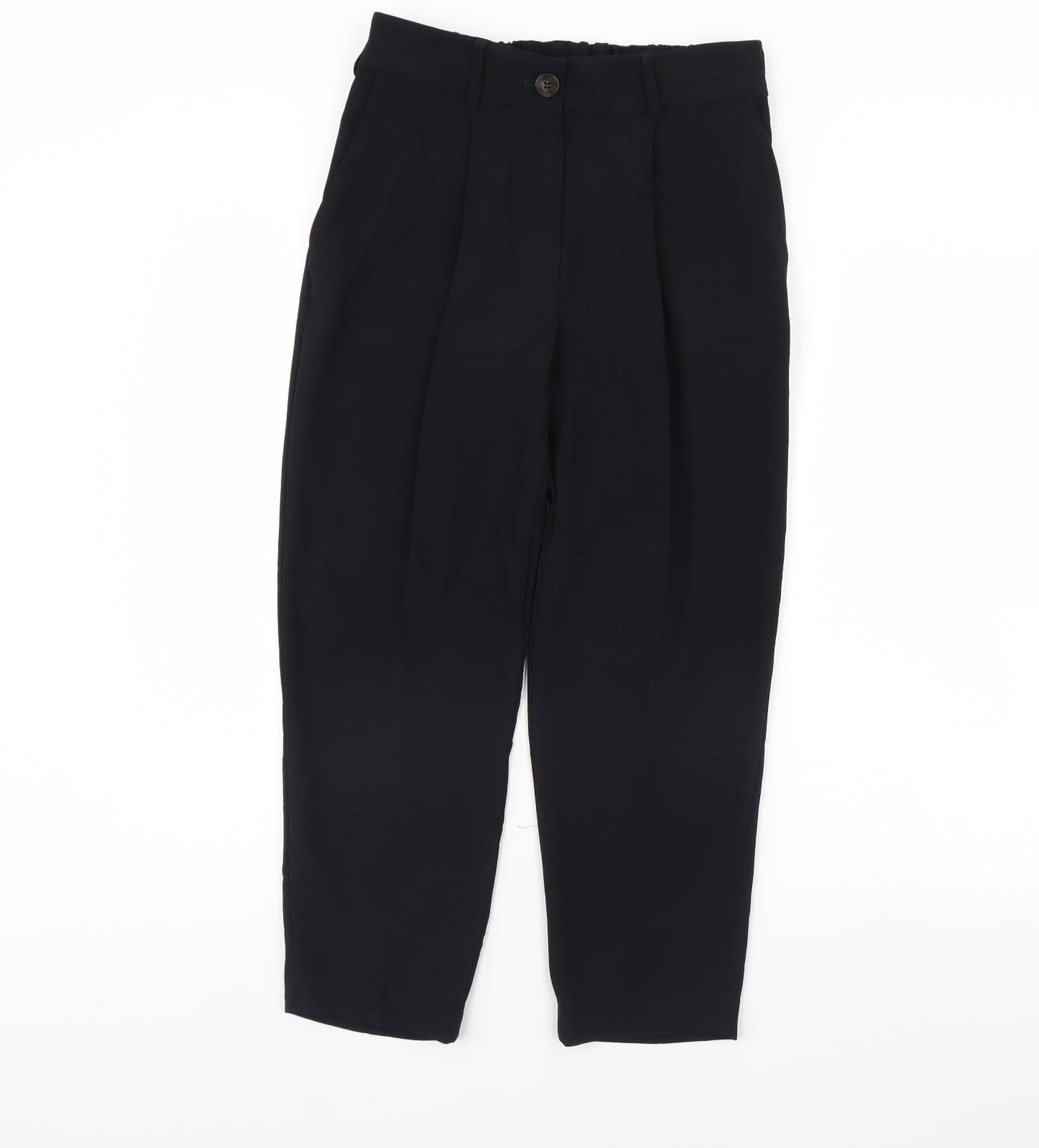 Womens UK Size 6 m&s Regular Fit  Black Trousers