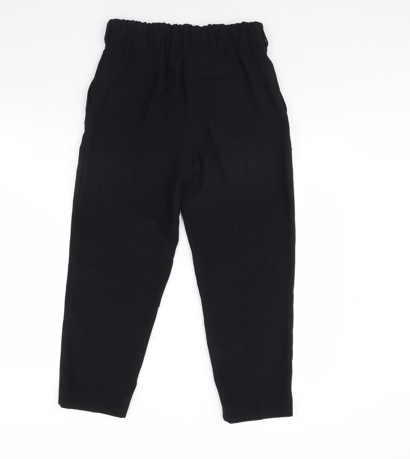 Womens UK Size 6 m&s Regular Fit  Black Trousers