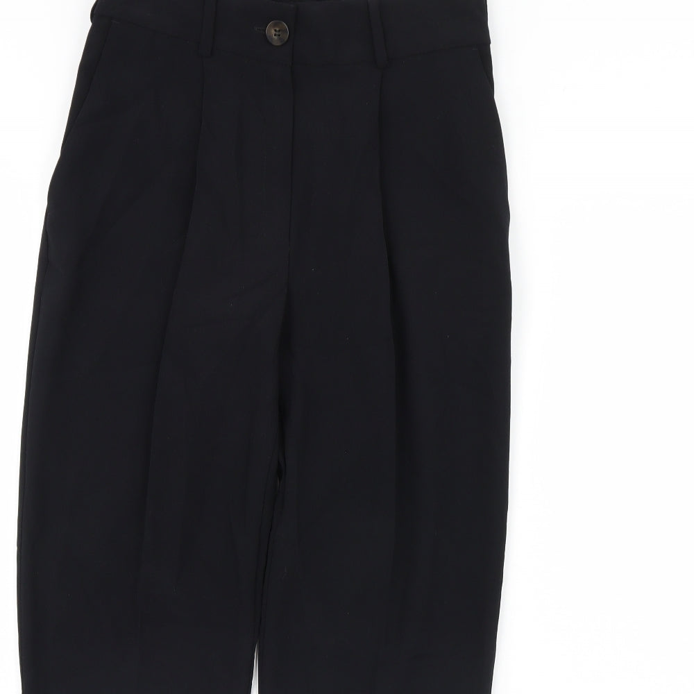 Womens UK Size 6 m&s Regular Fit  Black Trousers