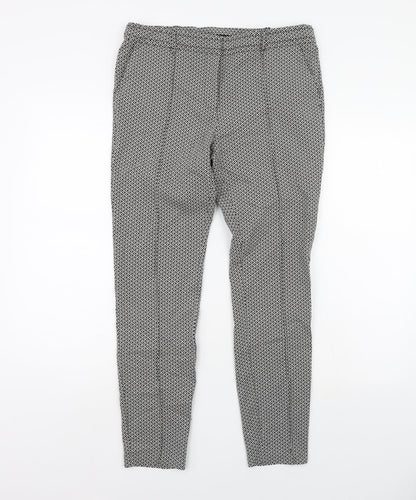 Womens UK Size 14 M&Co Regular Fit  Beige Trousers