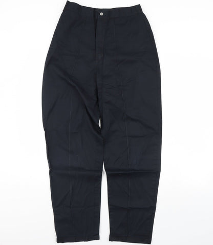 Womens UK Size 14 Preworn Regular Fit  Black Trousers