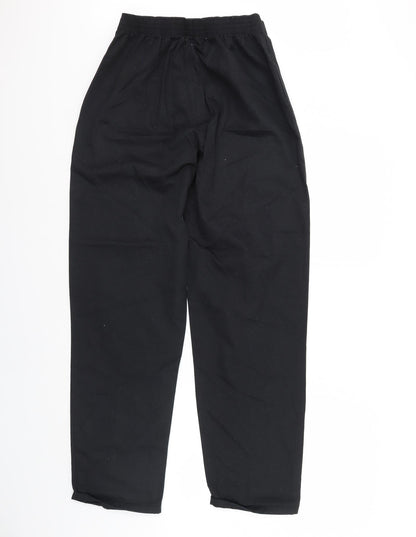 Womens UK Size 40 Preworn Regular Fit  Black Trousers