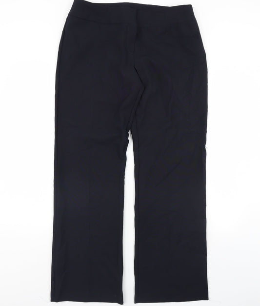 F&F Womens Blue   Dress Pants Trousers Size 14 L30 in