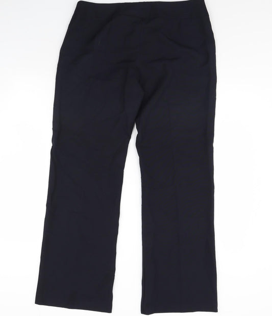 F&F Womens Blue   Dress Pants Trousers Size 14 L30 in