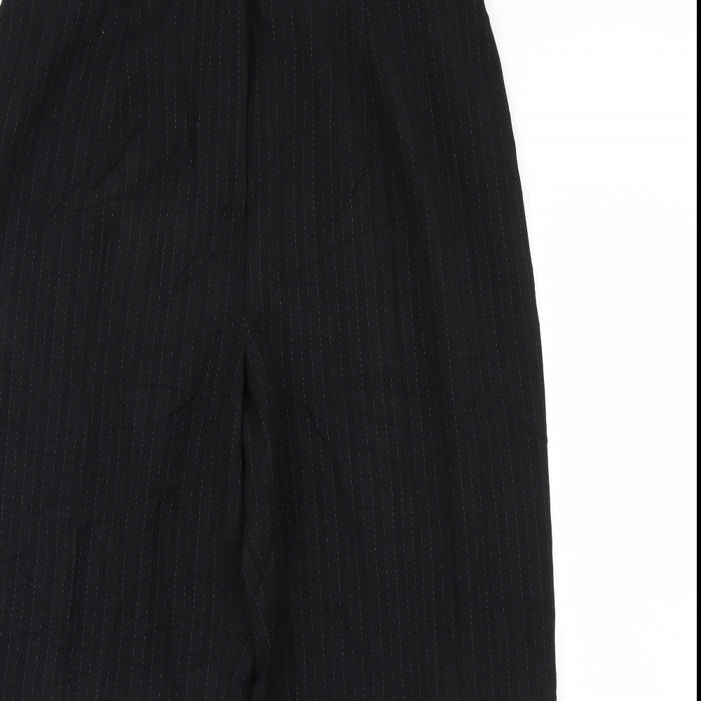 Womens UK Size 20 ELVI Regular Fit Dress Pants Black Trousers