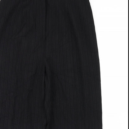 Womens UK Size 20 ELVI Regular Fit Dress Pants Black Trousers