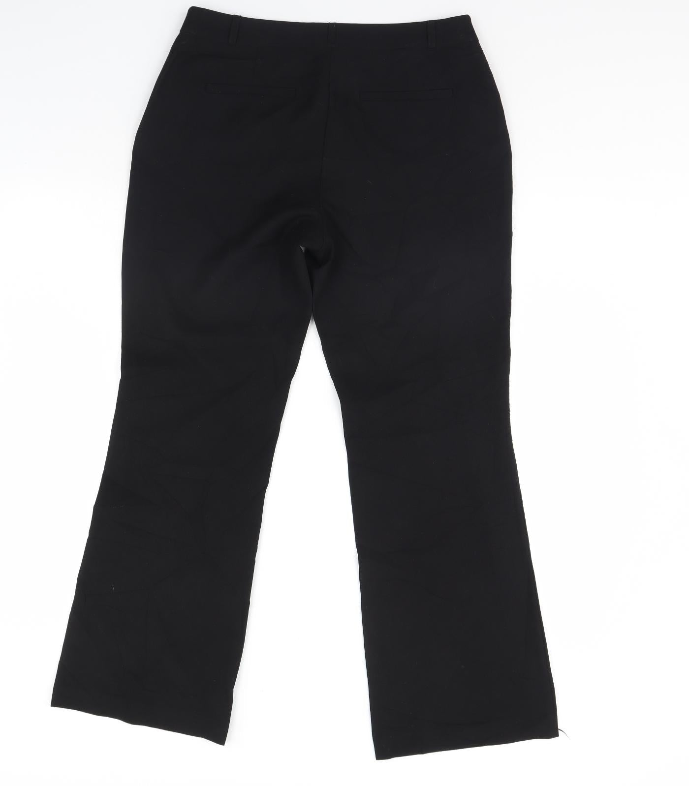 M&Co Womens Black   Dress Pants Trousers Size 10 L30 in
