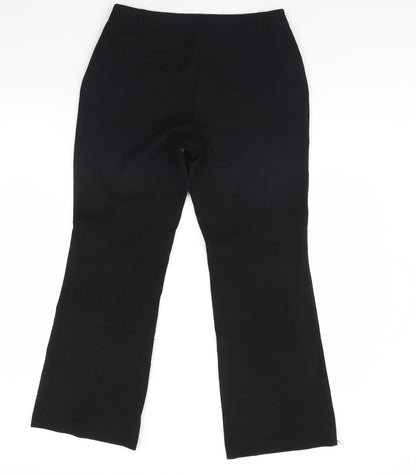 M&Co Womens Black   Dress Pants Trousers Size 10 L30 in