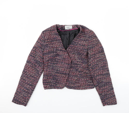 H&M Womens Pink   Jacket  Size 8  - Shoulder Pads