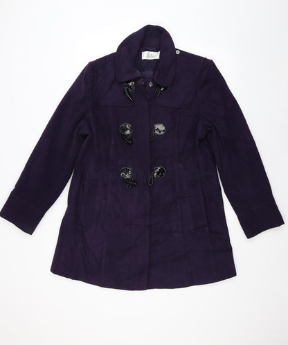 Womens UK Size L Isle Purple Overcoat