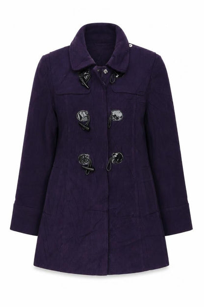 Womens UK Size L Isle Purple Overcoat