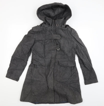 Womens UK Size 12 NEXT Grey Overcoat