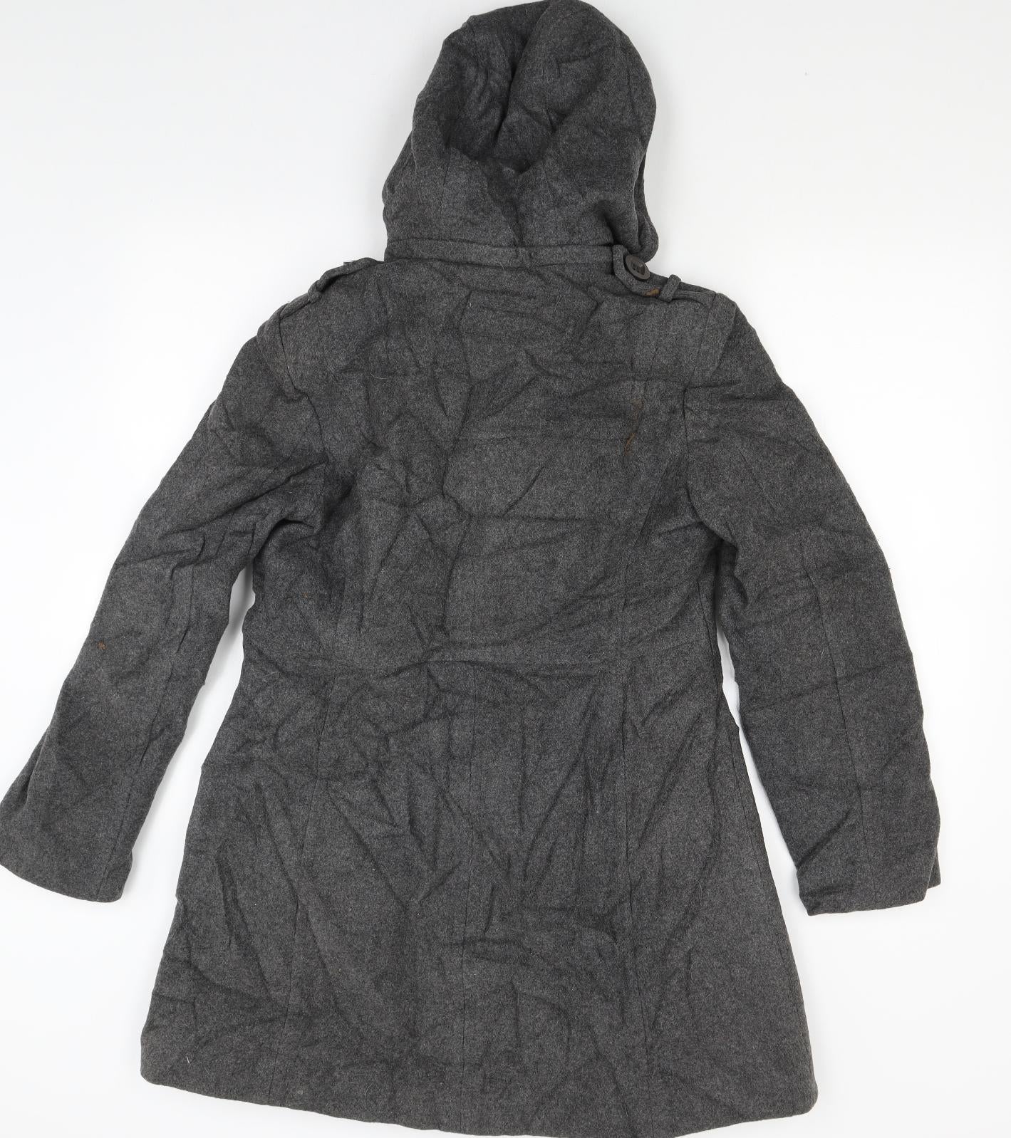 Womens UK Size 12 NEXT Grey Overcoat