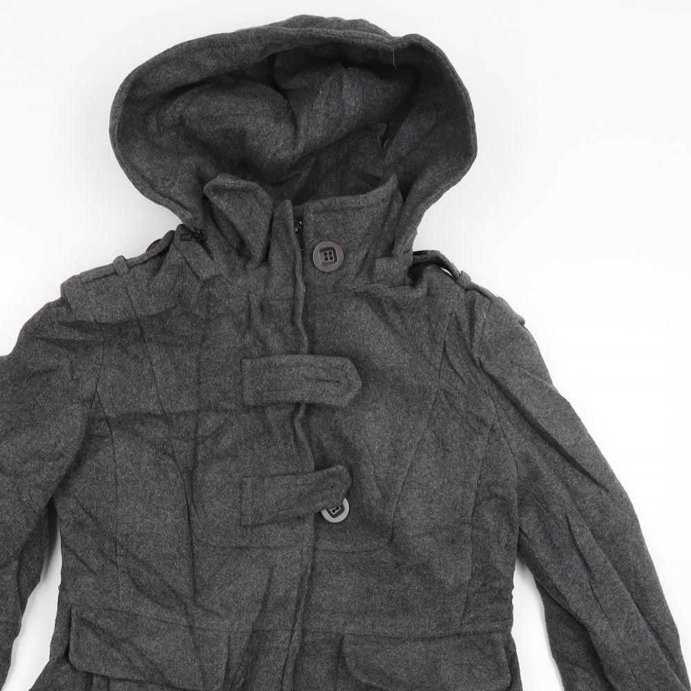 Womens UK Size 12 NEXT Grey Overcoat