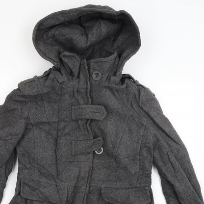 Womens UK Size 12 NEXT Grey Overcoat
