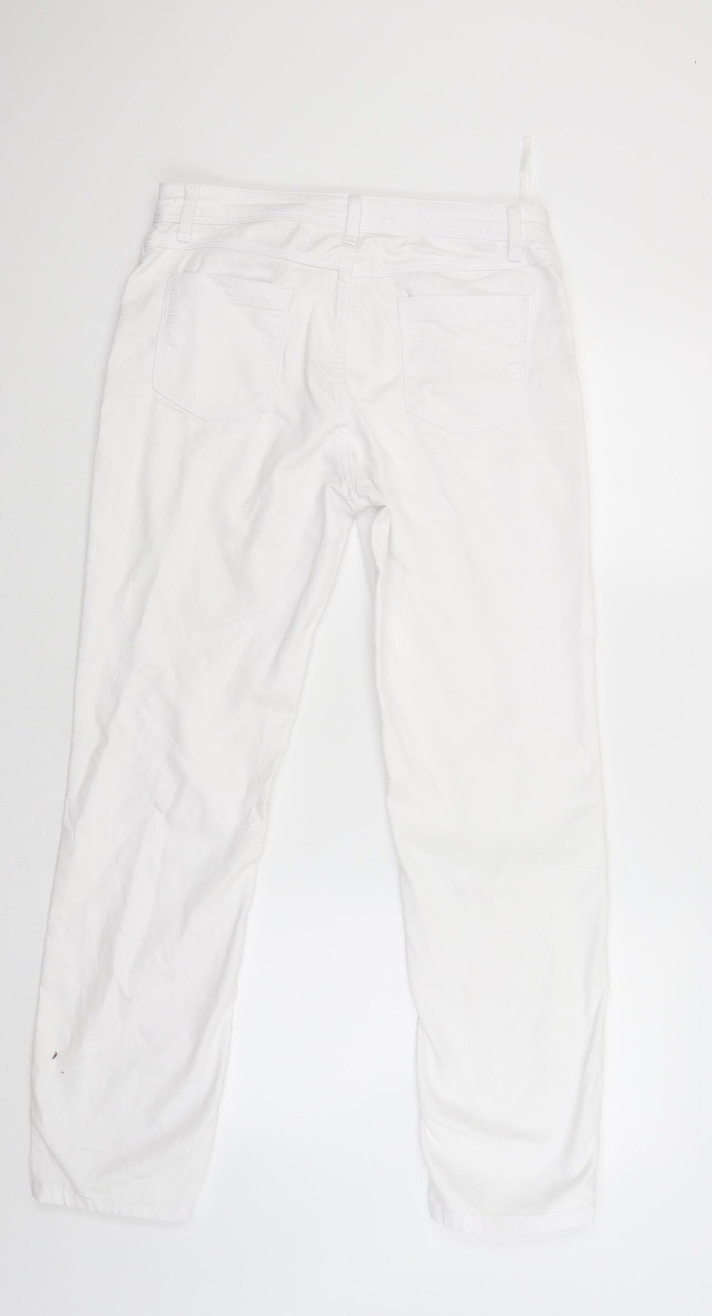 peruna Womens White  Denim Skinny Jeans Size 10 L27 in